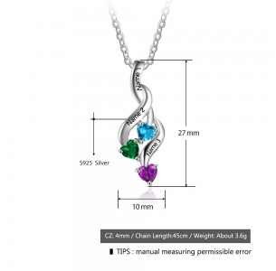 Personalized Birthstone Necklace JEWJONE101991